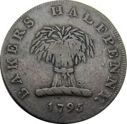 ½ Penny Middlesex - London / Dennis’ obverse image