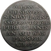 ½ Penny Middlesex - London / Dennis’, United Kingdom, 1795 reverse image