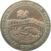 ½ Penny Middlesex - D I Eaton, United Kingdom, 1795 reverse image