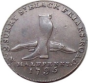½ Penny Middlesex - London / Guest’s, United Kingdom, 1795 reverse image