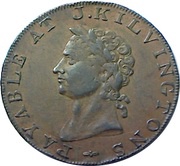 ½ Penny Middlesex - Kilvington obverse image