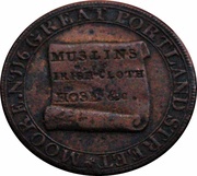 ½ Penny Middlesex - Moore's Lace Manufactory, United Kingdom, 1795 reverse image