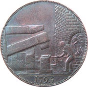 ½ Penny Warwickshire – Wilkinson / Forge reverse image