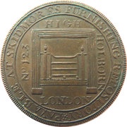 ½ Penny Middlesex - Skidmore obverse image