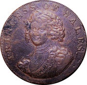 ½ Penny Middlesex - National Series / Princess of Wales obverse image