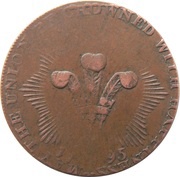 ½ Penny Middlesex - National Series / Princess of Wales, United Kingdom, 1795 reverse image