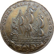 ½ Penny Middlesex - National Series / Duke of York, United Kingdom, 1795 reverse image