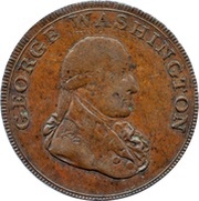 ½ Penny Middlesex - George Washington obverse image