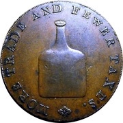 ½ Penny Norfolk - Norwich / R. Dinmore obverse image