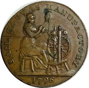 ½ Penny Devon - Plymouth / Shepheard and Co obverse image