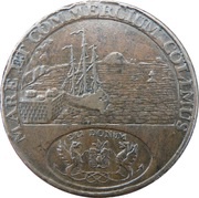 ½ Penny Angusshire - Dundee / Infirmary, United Kingdom, 1796 reverse image