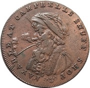 ½ Penny Lothian - Edinburgh / Campbell's obverse image