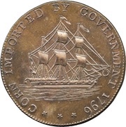 ½ Penny Gloucestershire - Badminton obverse image