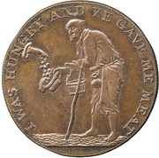 ½ Penny Gloucestershire - Badminton, United Kingdom, 1796 reverse image