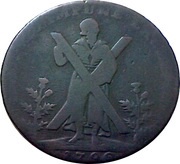 ½ Penny Lothian - Edinburgh / St Andrew obverse image