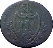 ½ Penny Lothian - Edinburgh / St Andrew, United Kingdom, 1796 reverse image