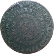 ½ Penny Gloucestershire - Newent / J. Morse, United Kingdom, 1796 reverse image
