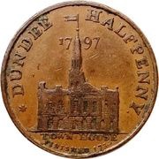 ½ Penny Angusshire - Dundee / J. Pilmer obverse image
