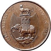 ½ Penny Warwickshire - Coventry / Kempson's, United Kingdom, 1797 reverse image