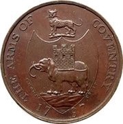 ½ Penny Warwickshire - Coventry / Kempson’s, United Kingdom, 1797 reverse image