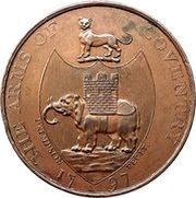 ½ Penny Warwickshire - Coventry / Kempson’s, United Kingdom, 1797 reverse image