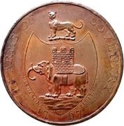 ½ Penny Warwickshire - Coventry / Kempson’s, United Kingdom, 1797 reverse image