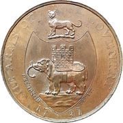 ½ Penny Warwickshire - Coventry / Kempson’s, United Kingdom, 1797 reverse image