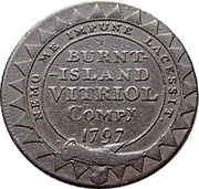 ½ Penny Fifeshire - Burntisland / Vitriol Co., United Kingdom, 1797 reverse image