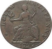 ½ Penny Lothian - Leith reverse image