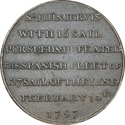 ½ Penny Hampshire - Portsmouth / Thomas Sharp, United Kingdom, 1797 reverse image