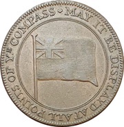 ½ Penny Hampshire - Portsmouth / Admiral Jervis obverse image