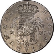½ Dollar - George III Type I countermark; oval reverse image