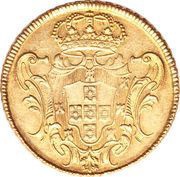 12800 Réis - João V 1st Type of Shield; Bahia Mint, Brazil, 1727-1729 reverse image