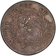 1 Dollar - George III Type II countermark; octagonal reverse image