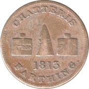 1 Farthing Cambridgeshire - Chatteris / W. Curtis obverse image