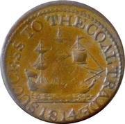 1 Farthing Co. Durham - South Shields / F. Robinson, United Kingdom, 1814 reverse image