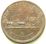 ½ Penny Middlesex - London / W. Waterhouse, United Kingdom, 1798-1800 reverse image