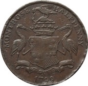 ½ Penny Angusshire - Montrose / Lunatic Hospital obverse image