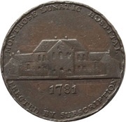 ½ Penny Angusshire - Montrose / Lunatic Hospital, United Kingdom, 1799 reverse image
