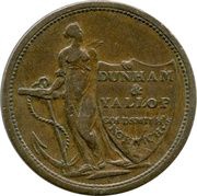 ½ Penny Norfolk - Norwich / Dunham and Yallop obverse image