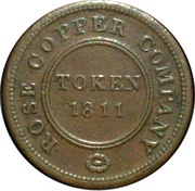 ½ Penny Birmingham - Rose Copper Company obverse image