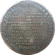 ½ Penny Middlesex - Thomas Wood obverse image