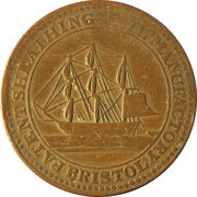 ½ Penny Bristol - Patent Sheathing Nail Manufactory / S. Guppy, United Kingdom, 1812 obverse image