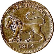½ Penny British Copper Company - Lion obverse image
