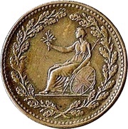 ½ Penny British Copper Company - Lion, United Kingdom, 1813-1814 reverse image