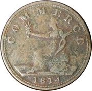 ½ Penny Non-local - Great Britain / Commerce, United Kingdom, 1814 reverse image