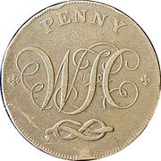 1 Penny Staffordshire - Stafford / W. Horton, United Kingdom, 1803 reverse image