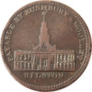 1 Penny Staffordshire - Rushbury and Woolley, United Kingdom, 1811 reverse image