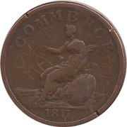 1 Penny Staffordshire - Commerce, United Kingdom, 1811 reverse image