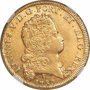 12800 Réis - João V 3rd Type of Shield; Bahia Mint obverse image